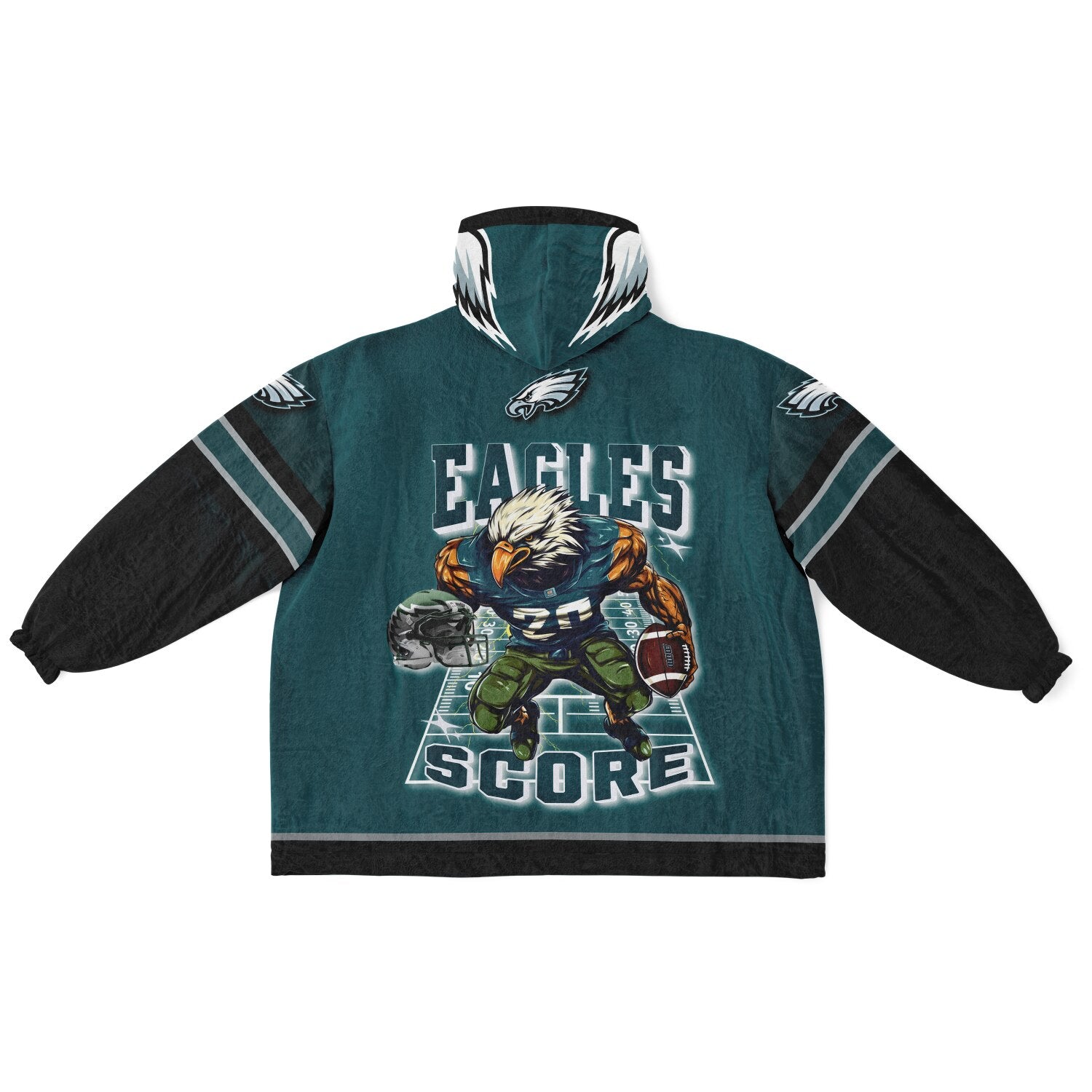 Eagles Victory Green Adult Game Day Lounge Hoodie