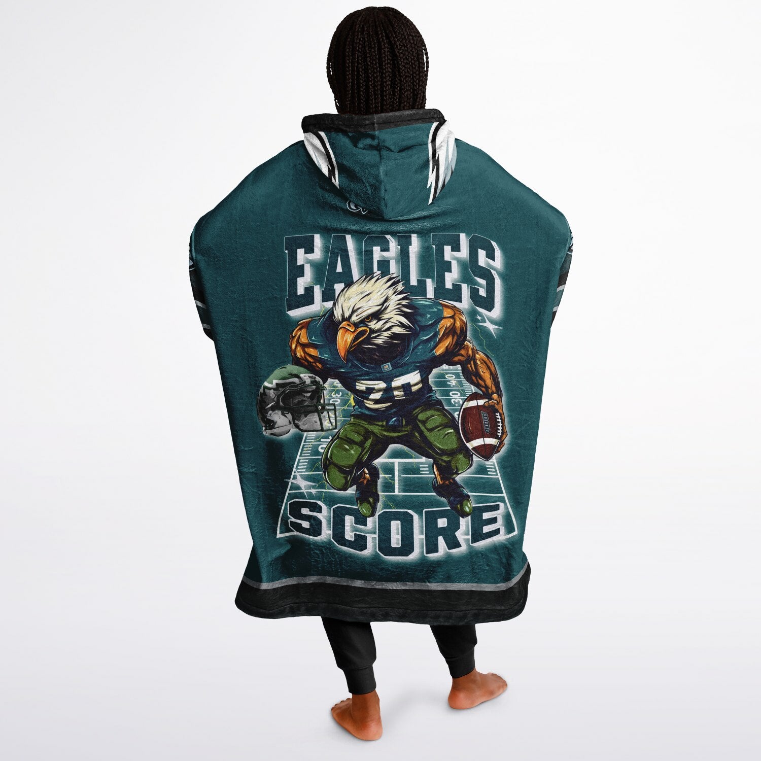 Eagles Victory Green Adult Game Day Lounge Hoodie