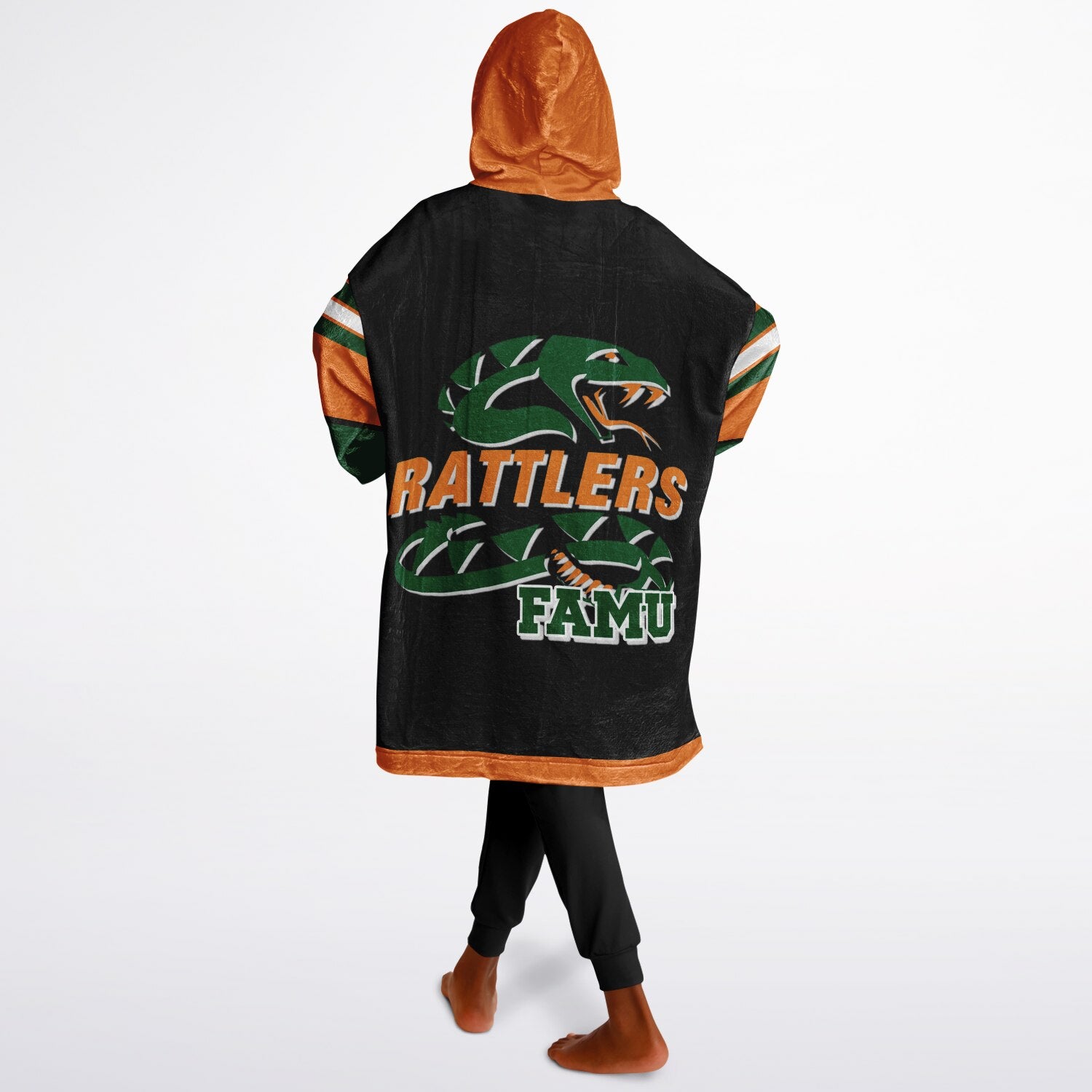 Youth FAMU Rattlers Black Oversize Game Day Lounge Hoodie