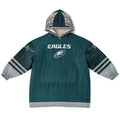 Green Pocket Youth Eagles Green & Black Marble Game Day Lounge Hoodie