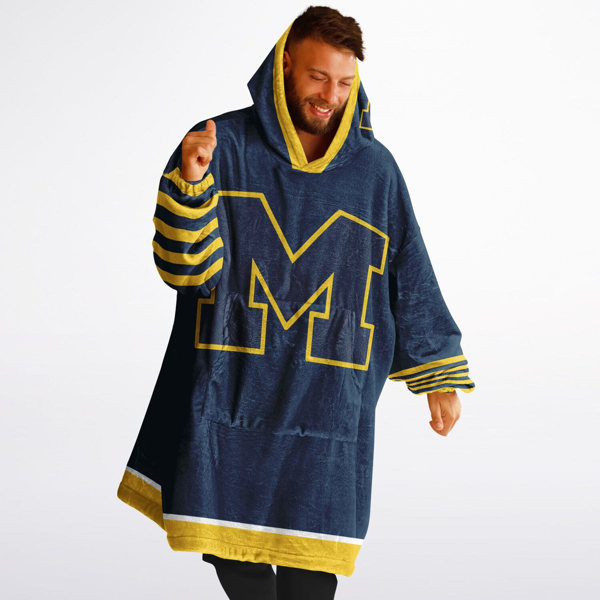 Michigan Wolverines Maize & Blue Adult Game Day Lounge Hoodie