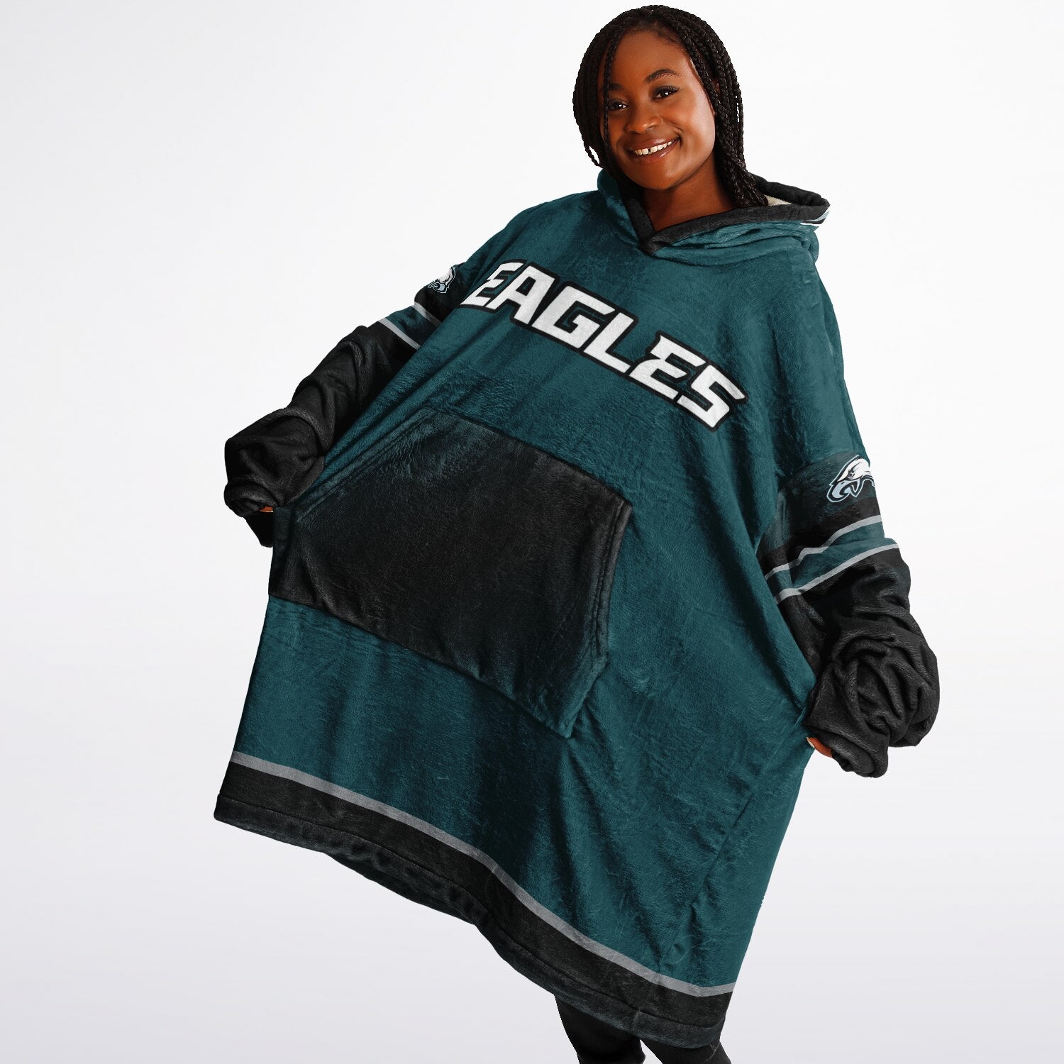 Eagles Victory Green Adult Game Day Lounge Hoodie