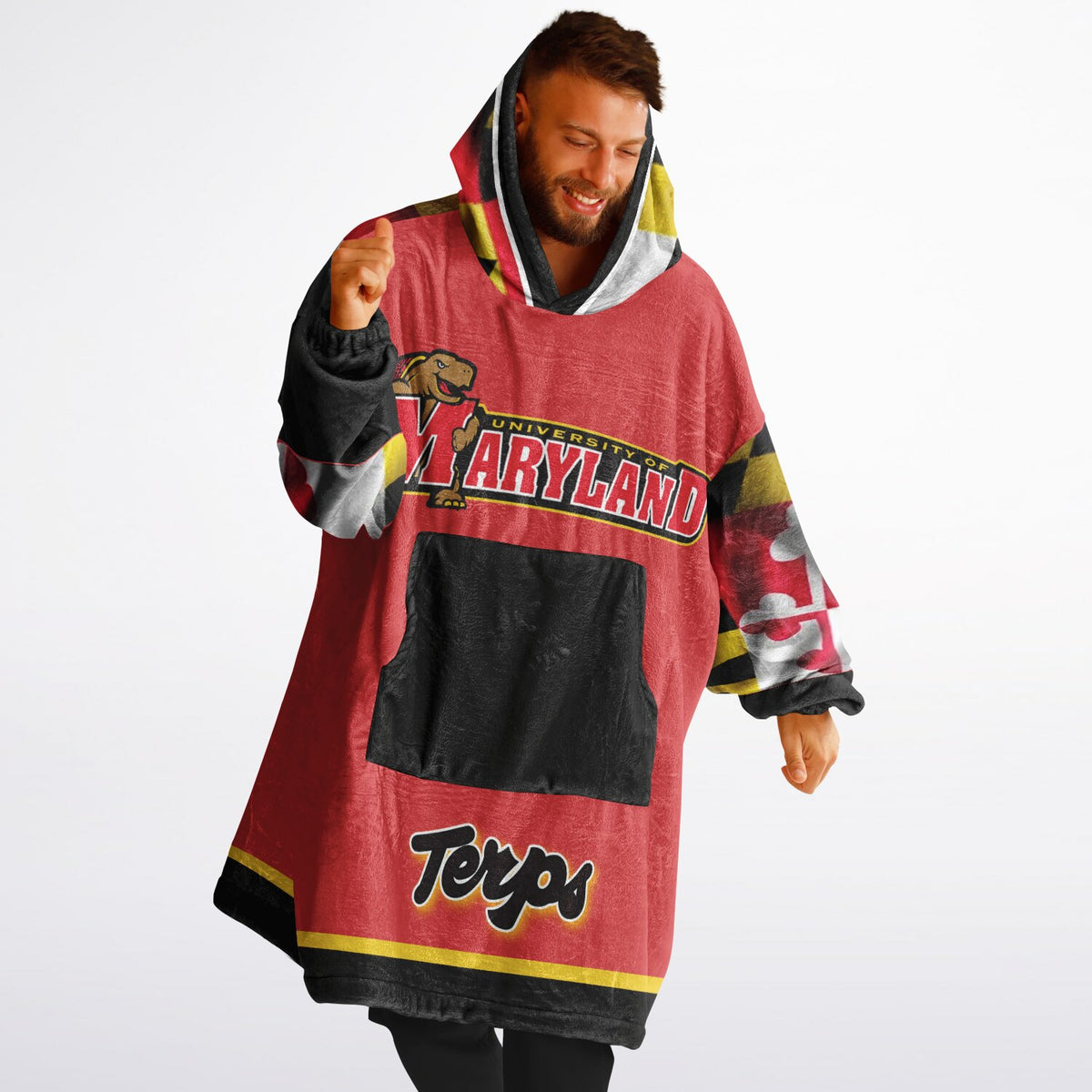 Maryland Flag Adult Game Day Lounge Hoodie