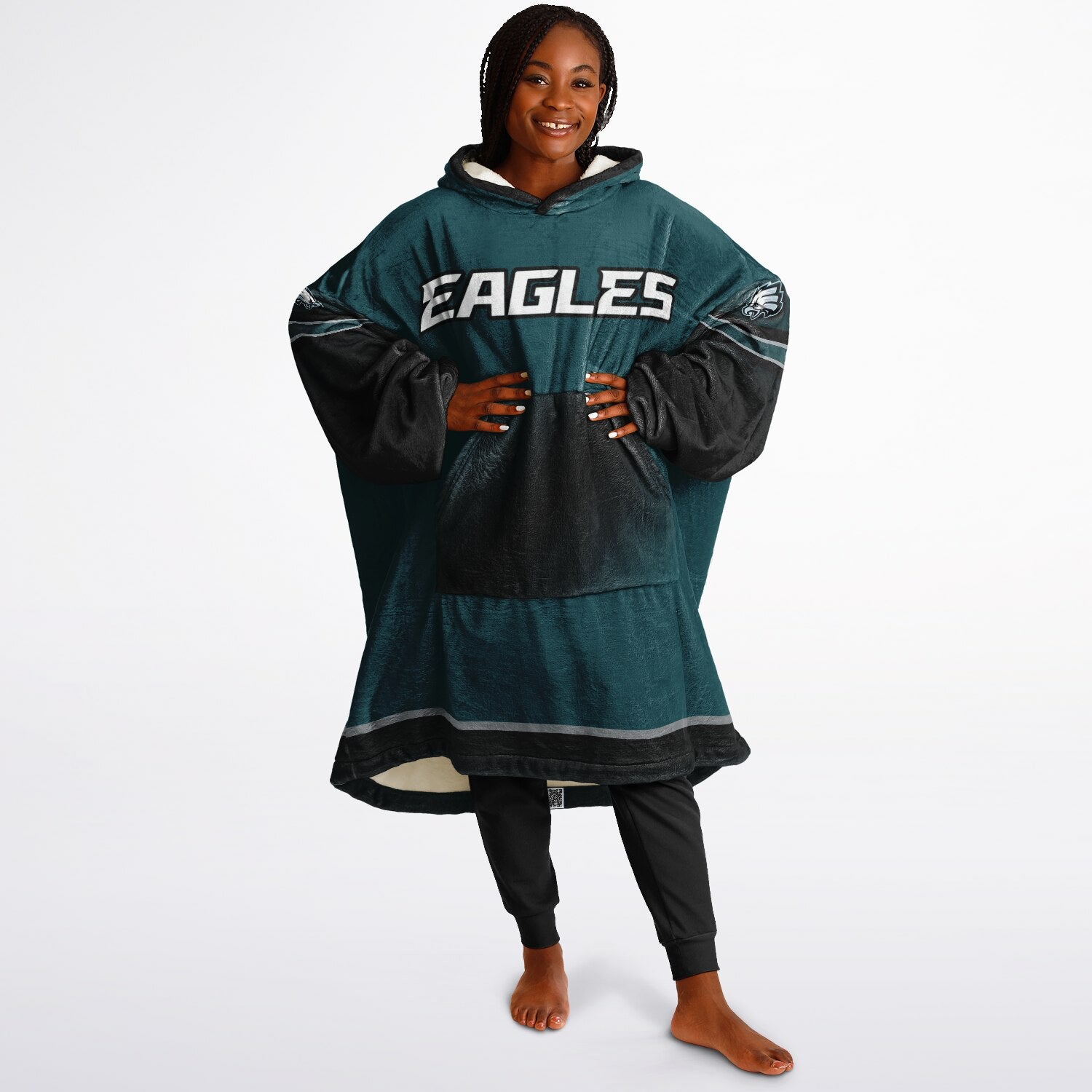 Eagles Victory Green Adult Game Day Lounge Hoodie