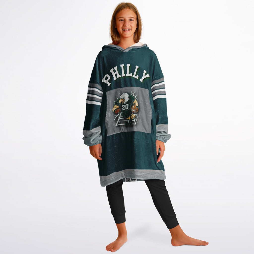Youth Oversize Hooded Blanket Philly Player Green S.B. Champion 2024