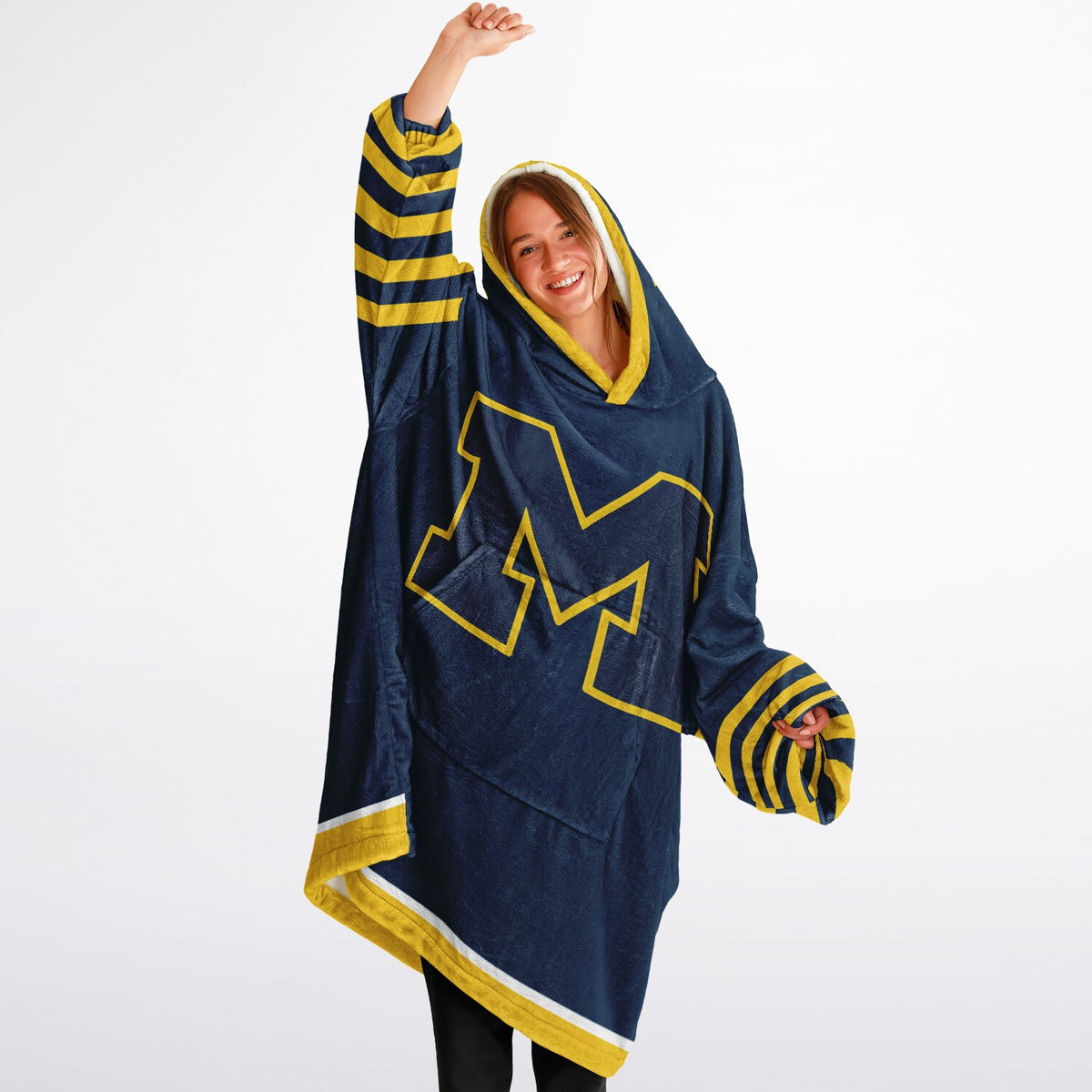 Michigan Wolverines Maize & Blue Adult Game Day Lounge Hoodie