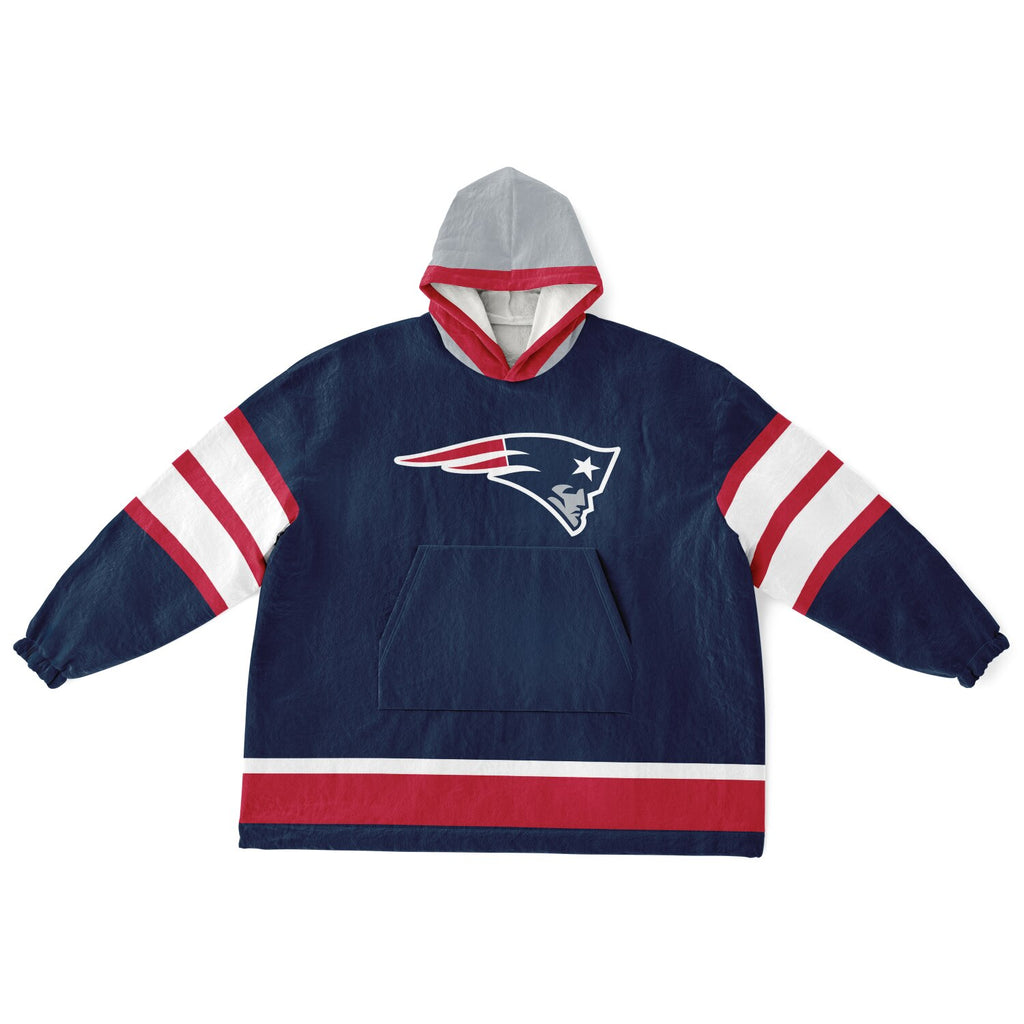 New England Patriots Blue Adult Game Day Lounge Hoodie