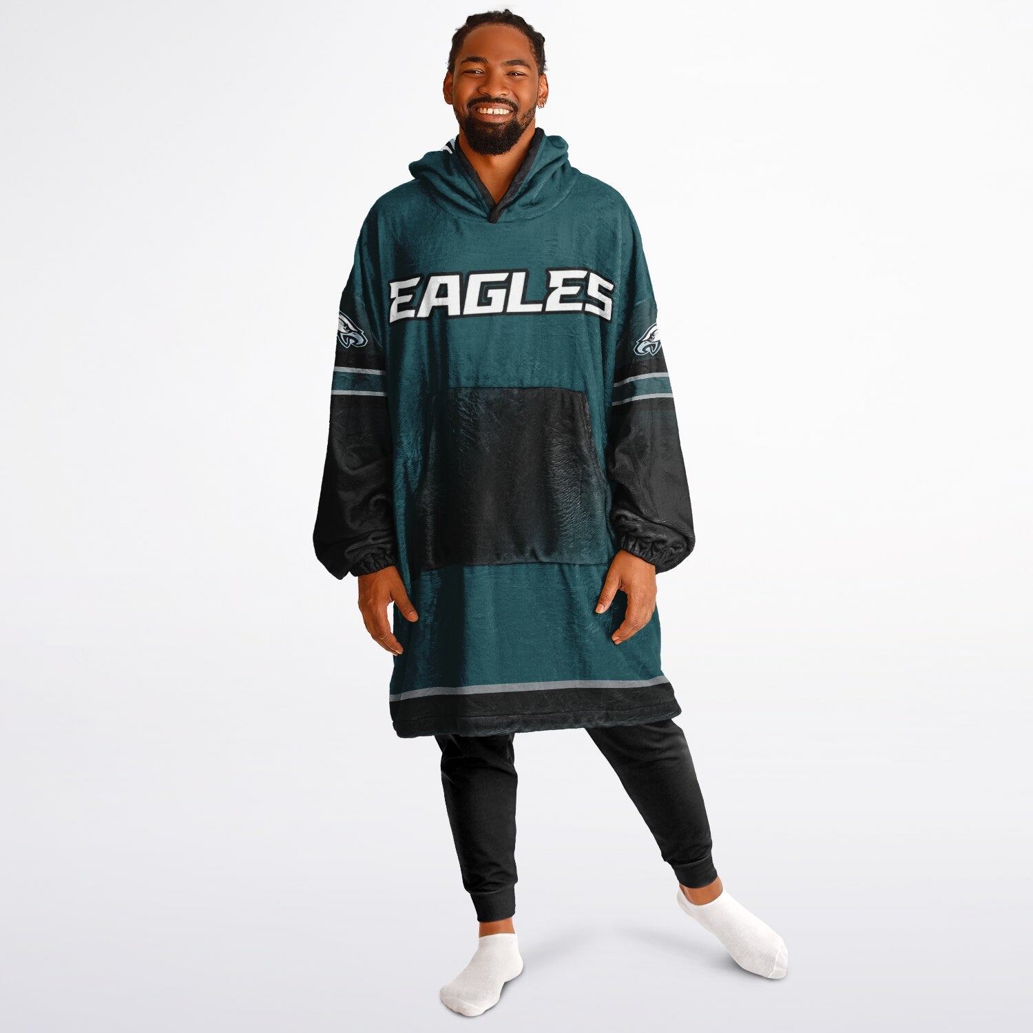 Eagles Victory Green Adult Game Day Lounge Hoodie