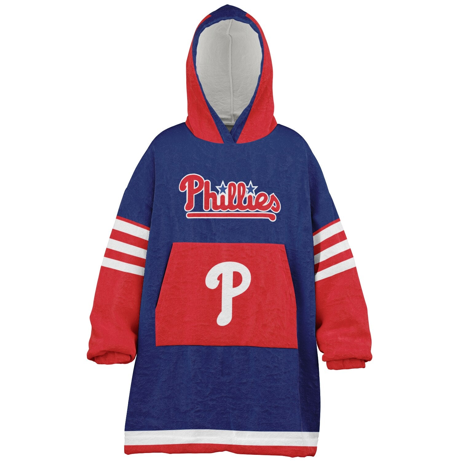 Youth Phillies Blue & Red Cozy Game Day Lounge Hoodie