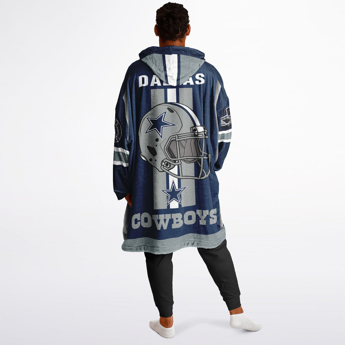 Cowboys Dark Blue Adult Game Day Lounge Hoodie