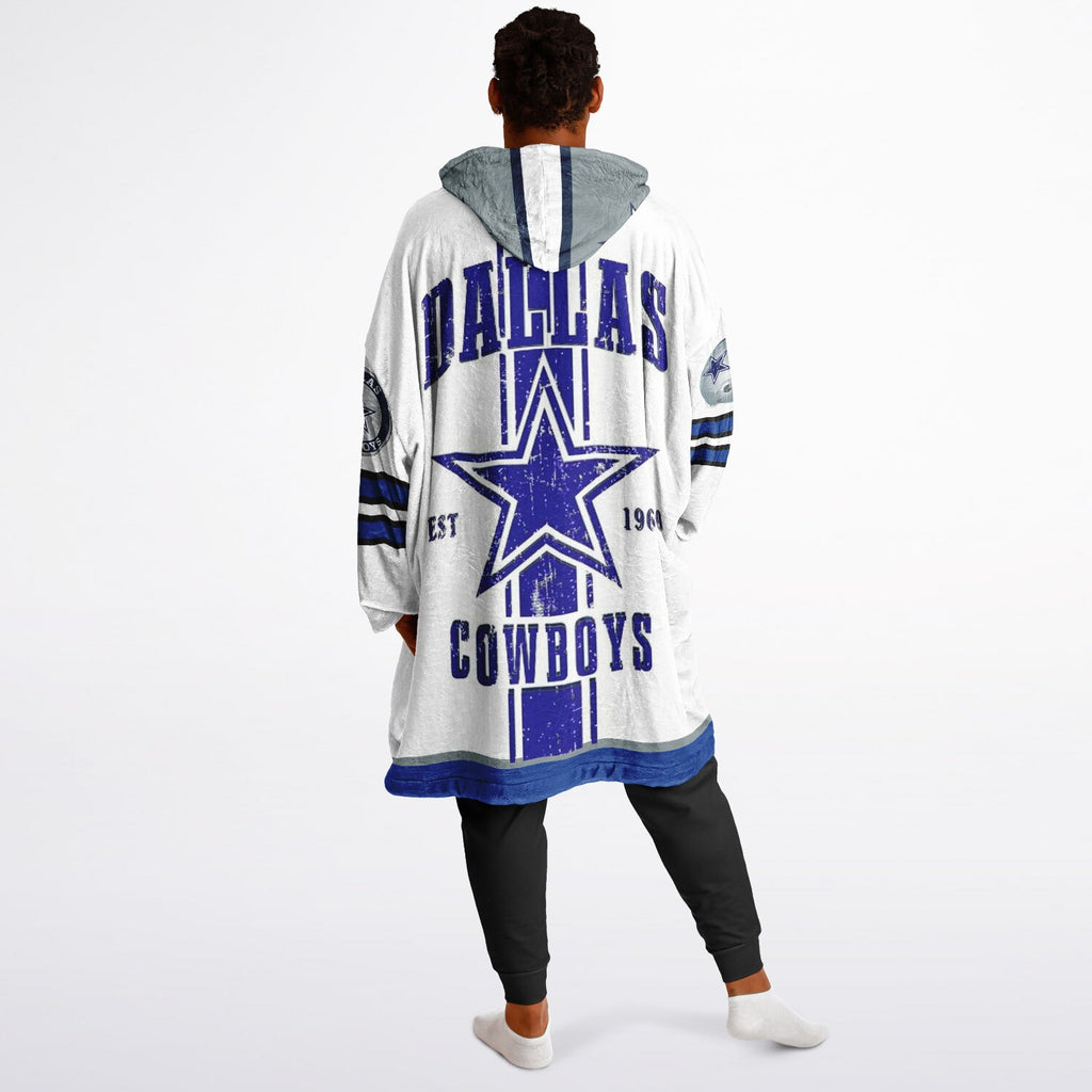 Cowboys White Adult Game Day Lounge Hoodie