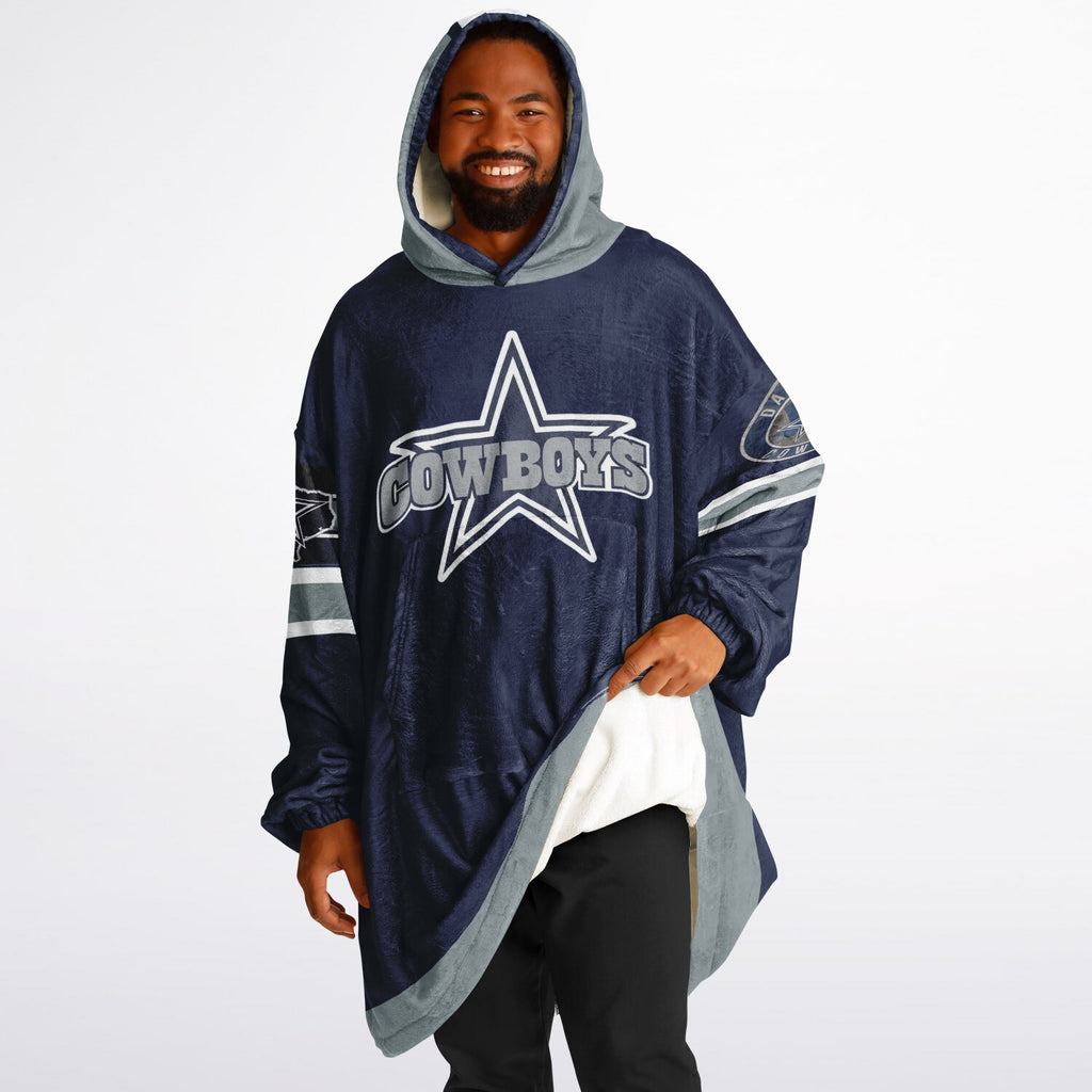 Cowboys Dark Blue Adult Game Day Lounge Hoodie