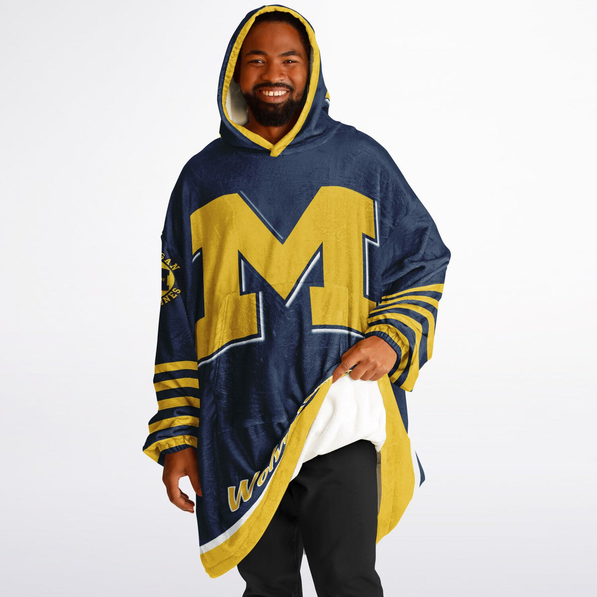 Michigan Wolverines Maize & Blue Adult Game Day Lounge Hoodie