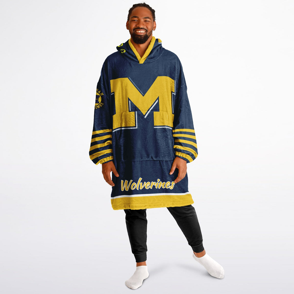 Michigan Wolverines Maize & Blue Adult Game Day Lounge Hoodie