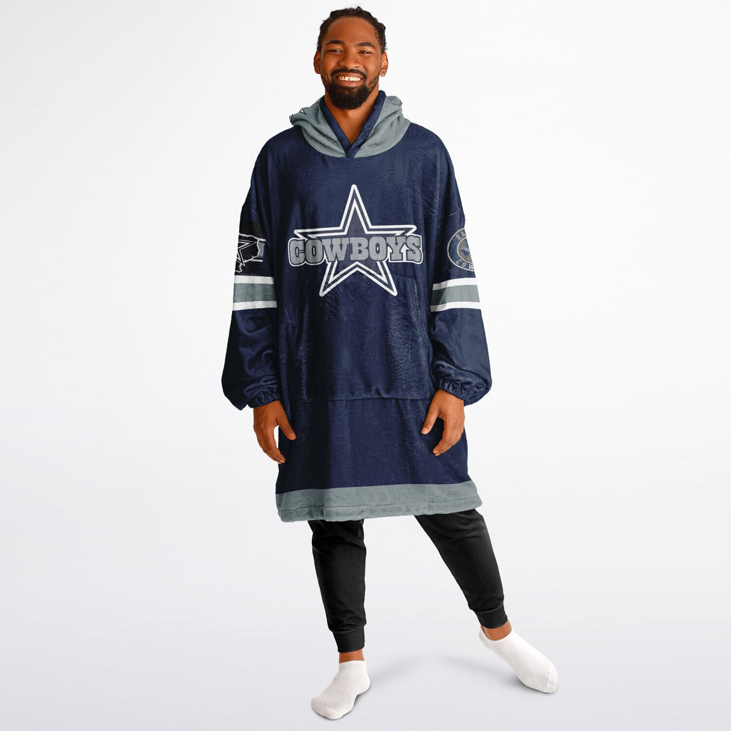 Cowboys Dark Blue Adult Game Day Lounge Hoodie