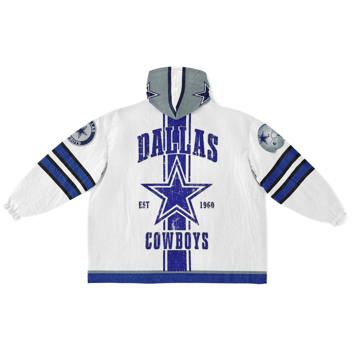Cowboys White Adult Game Day Lounge Hoodie