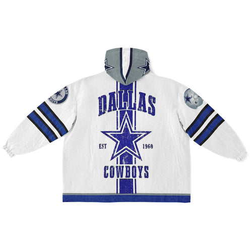 Cowboys White Adult Game Day Lounge Hoodie