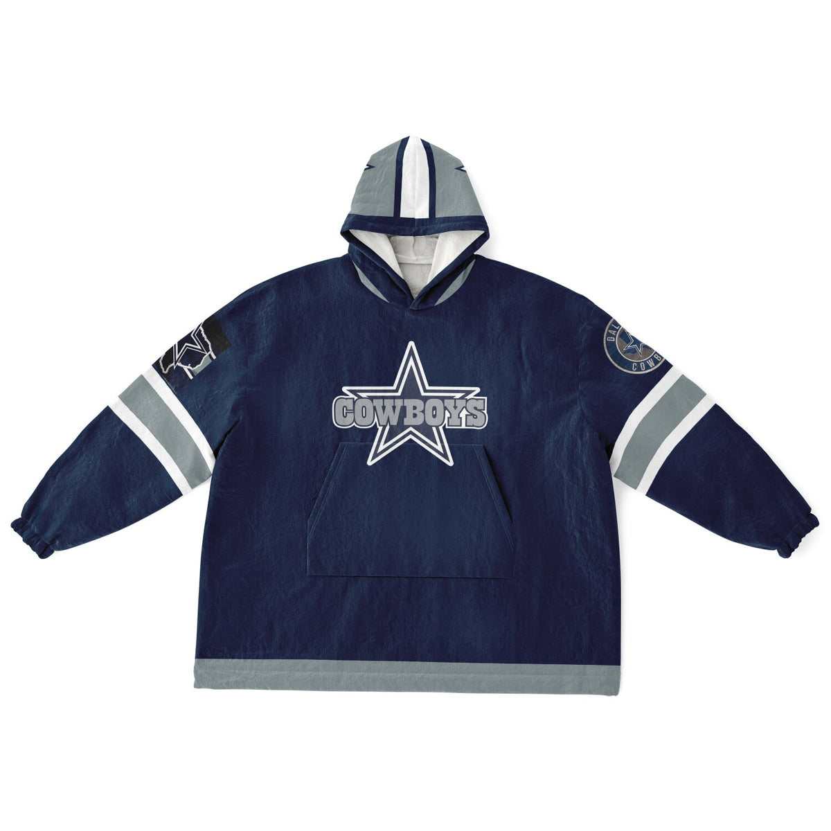 Cowboys Dark Blue Adult Game Day Lounge Hoodie