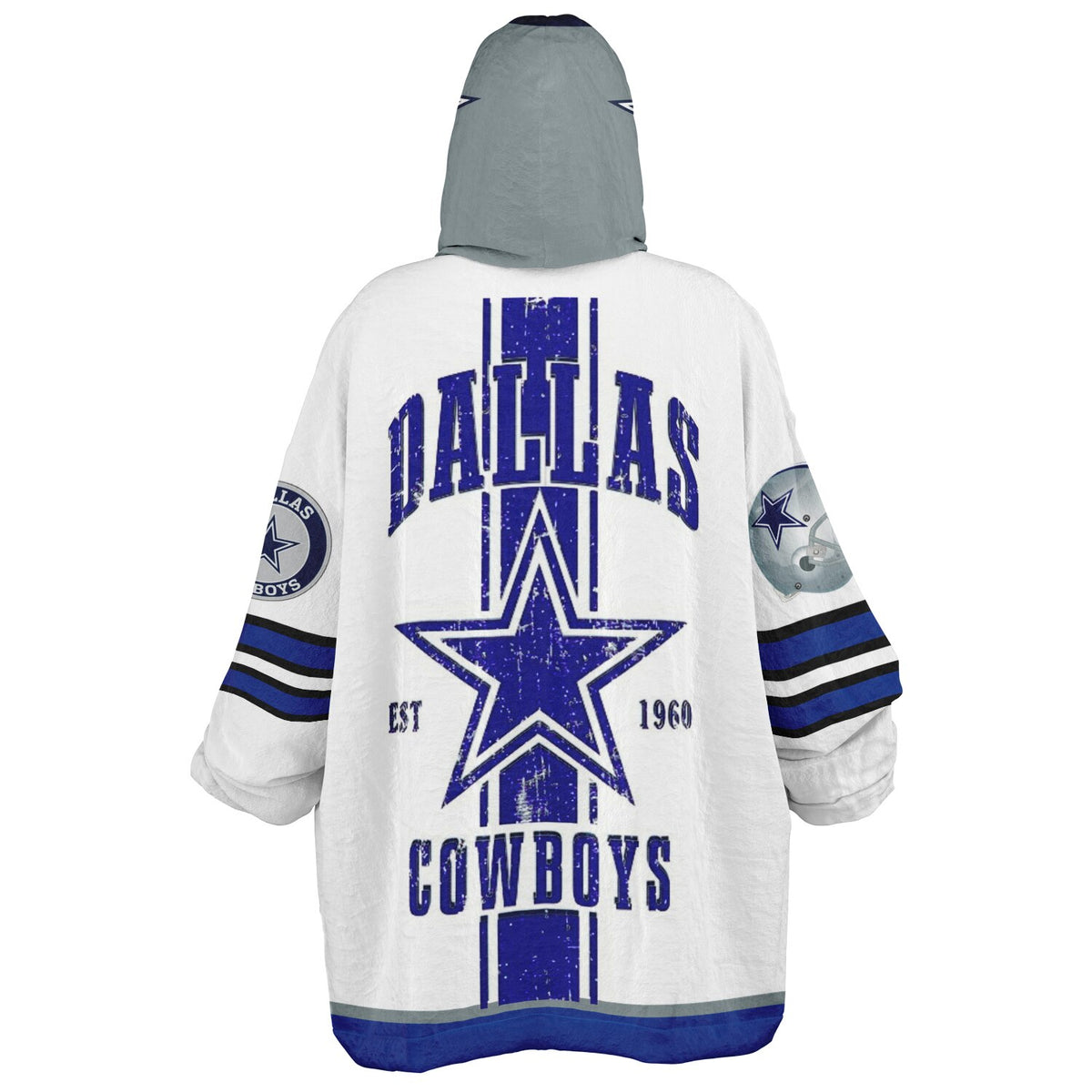 Cowboys White Adult Game Day Lounge Hoodie