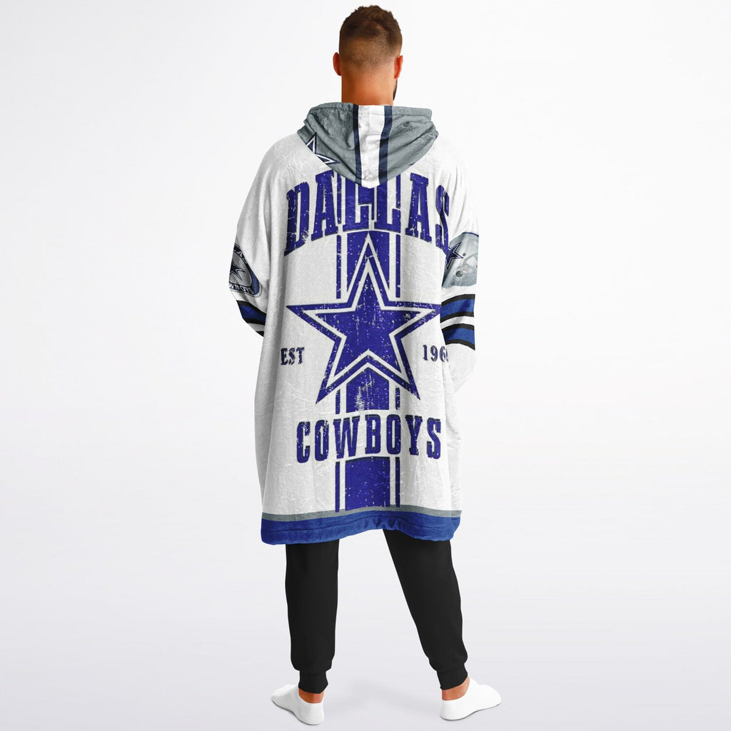 Cowboys White Adult Game Day Lounge Hoodie