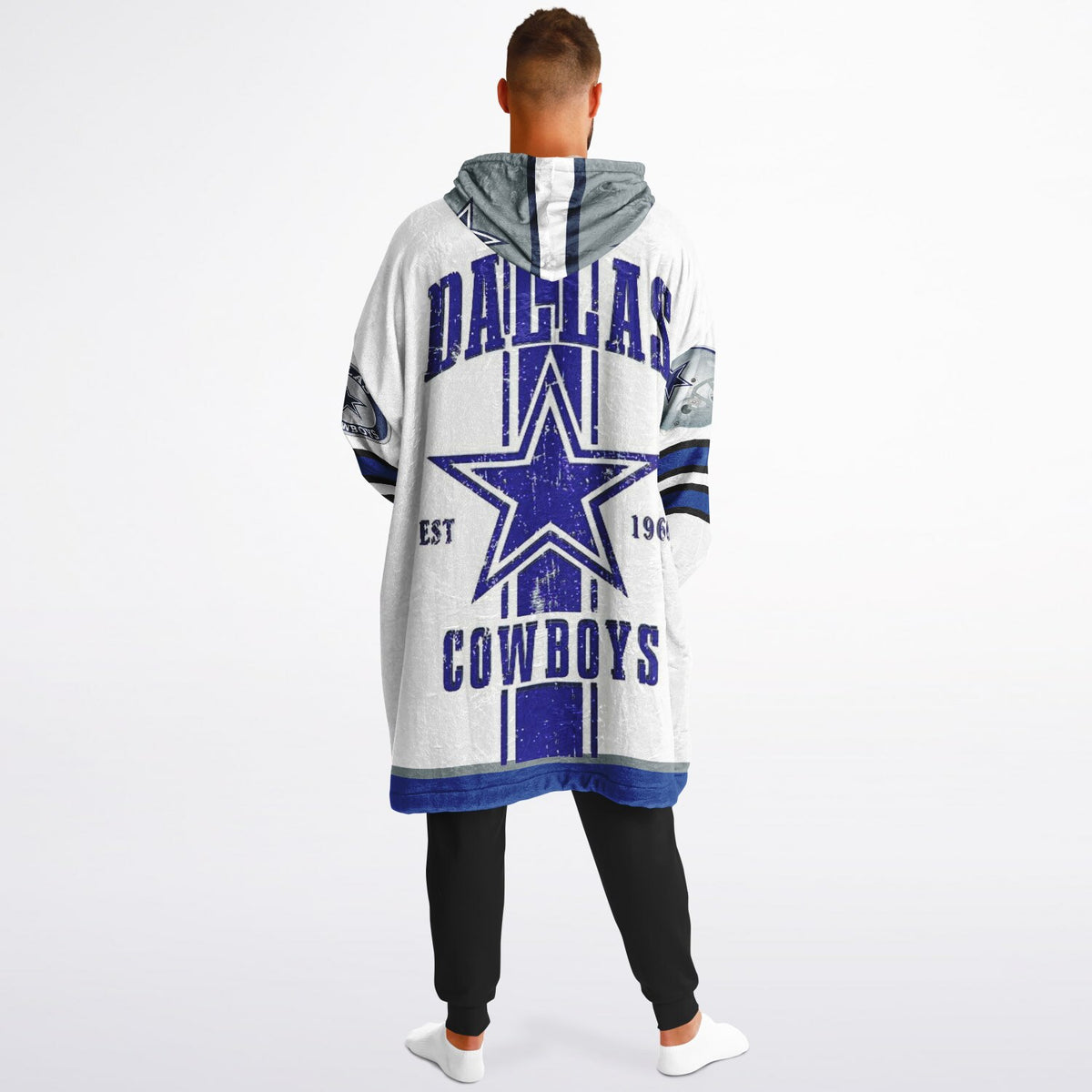 Cowboys White Adult Game Day Lounge Hoodie