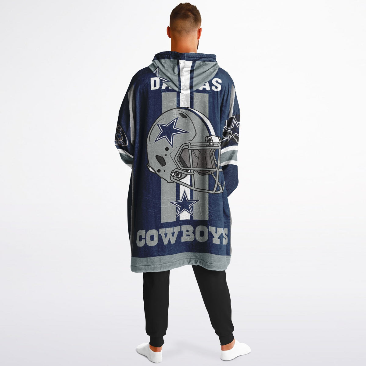 Cowboys Dark Blue Adult Game Day Lounge Hoodie