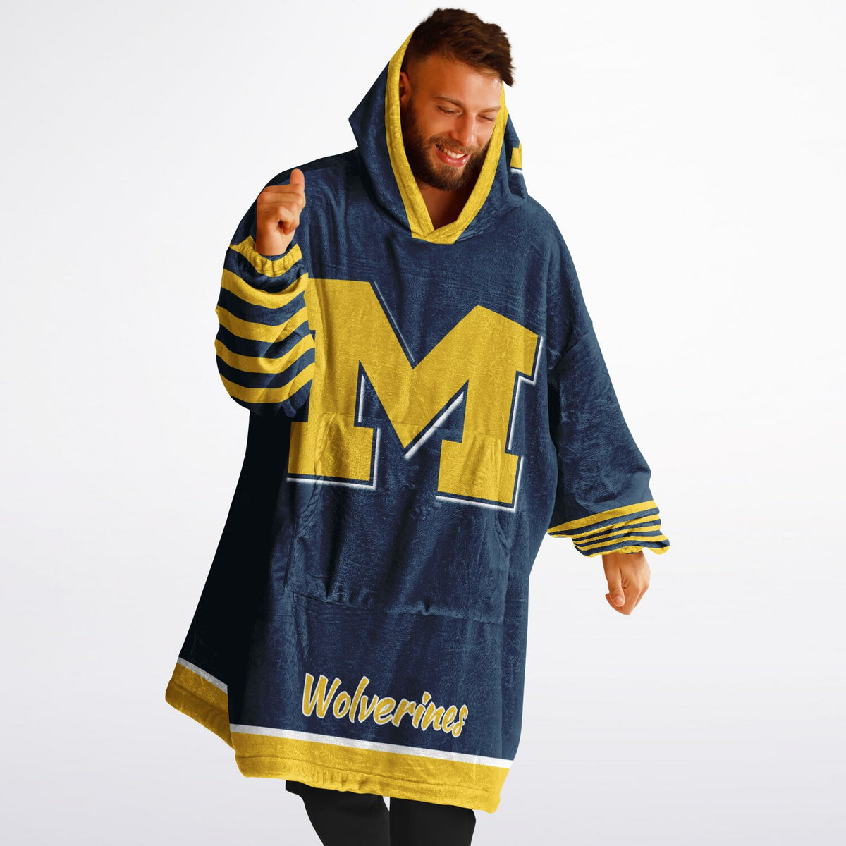 Michigan Wolverines Maize & Blue Adult Game Day Lounge Hoodie