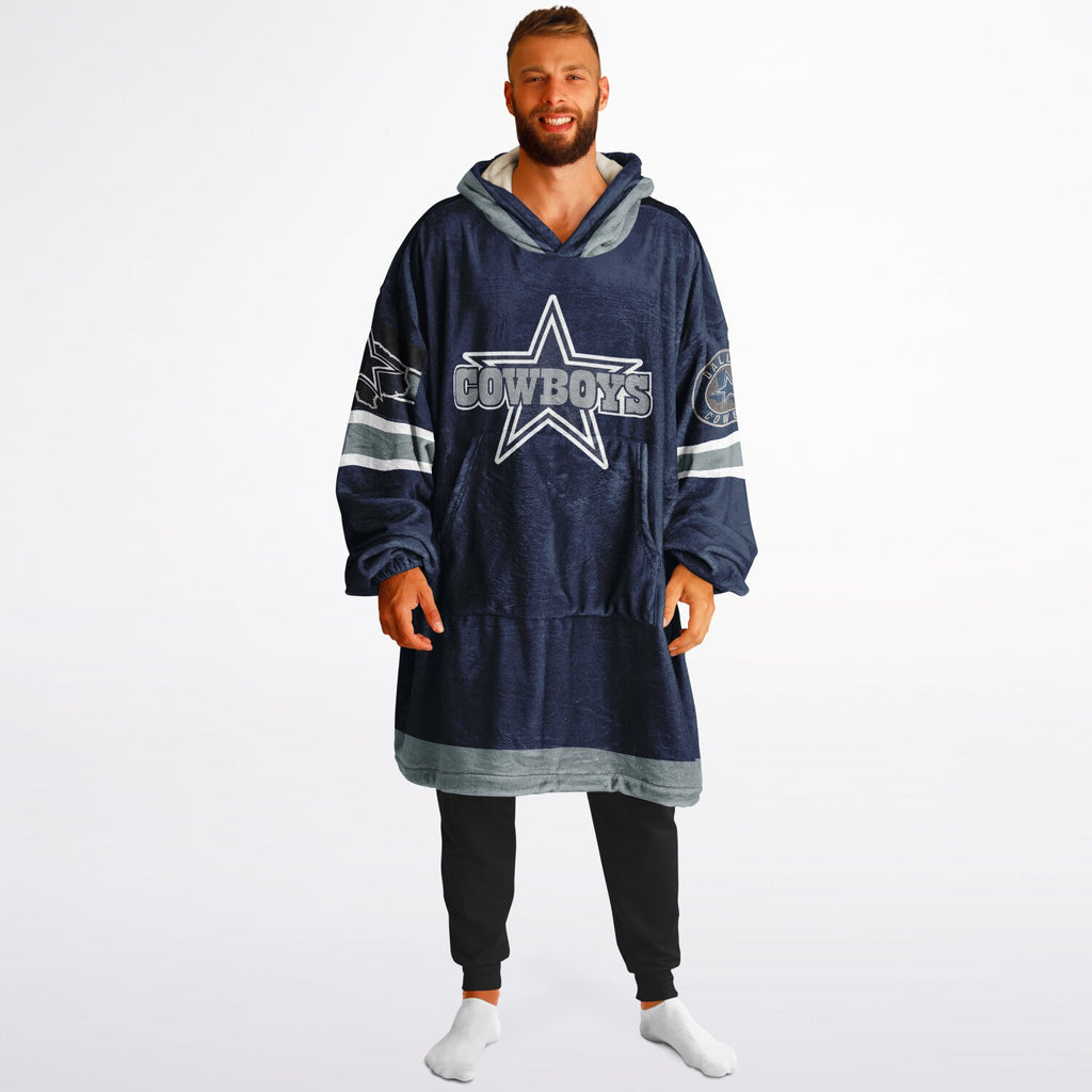 Cowboys Dark Blue Adult Game Day Lounge Hoodie