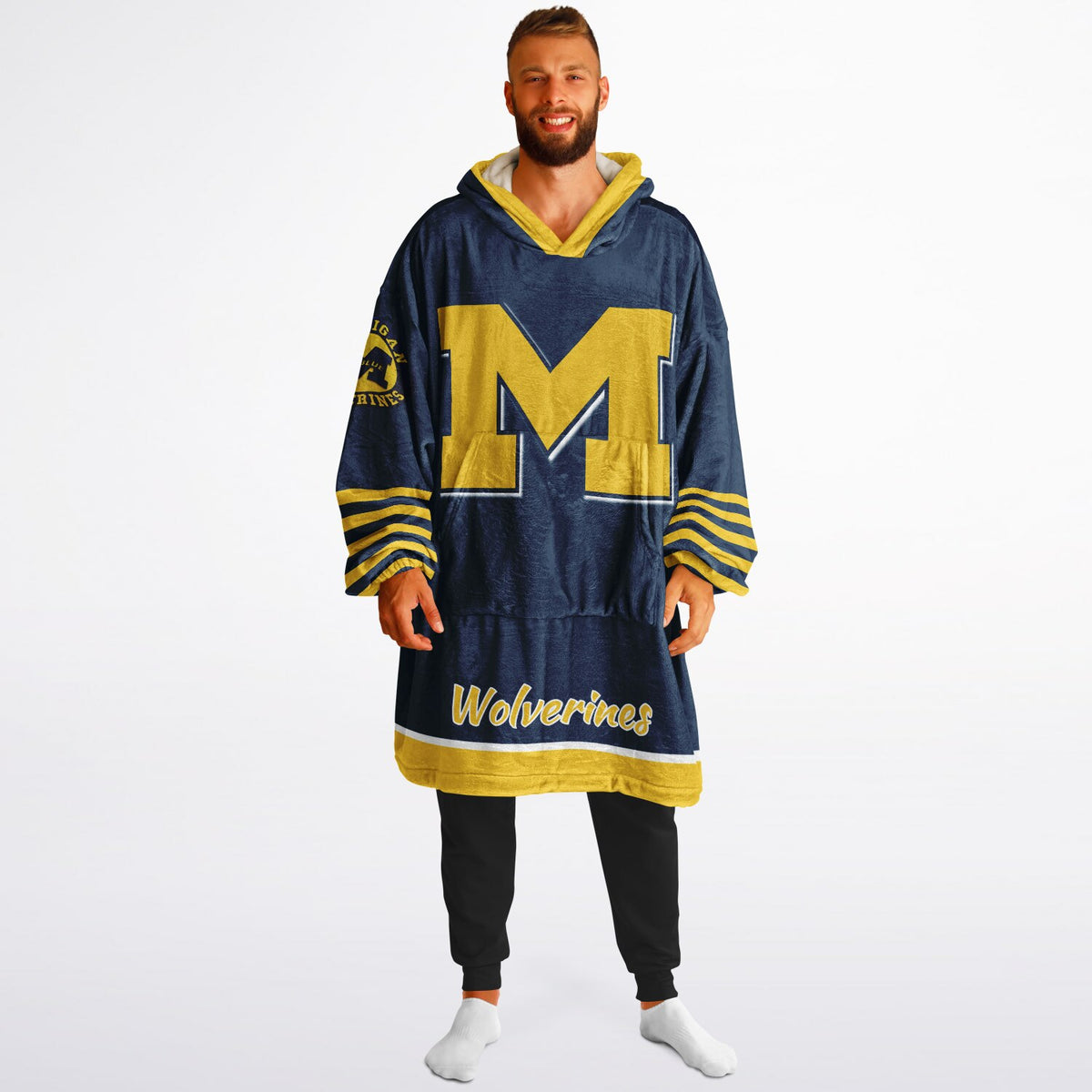 Michigan Wolverines Maize & Blue Adult Game Day Lounge Hoodie
