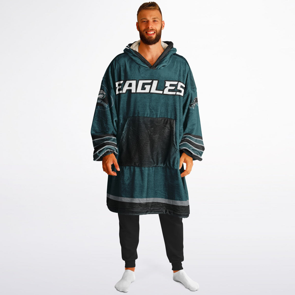 Eagles Victory Green Adult Game Day Lounge Hoodie