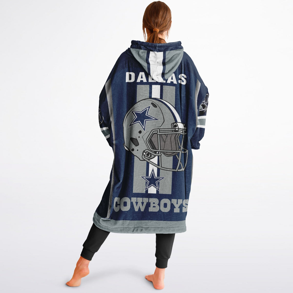 Cowboys Dark Blue Adult Game Day Lounge Hoodie