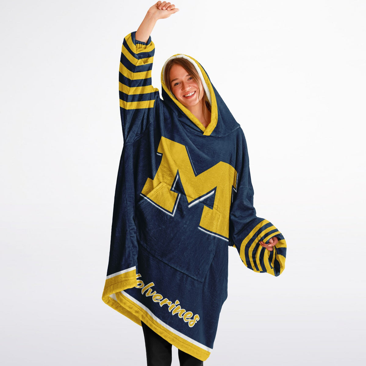 Michigan Wolverines Maize & Blue Adult Game Day Lounge Hoodie