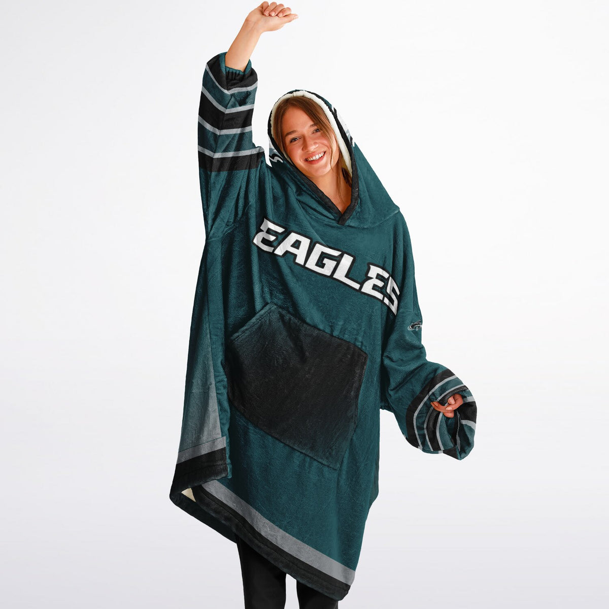Eagles Victory Green Adult Game Day Lounge Hoodie