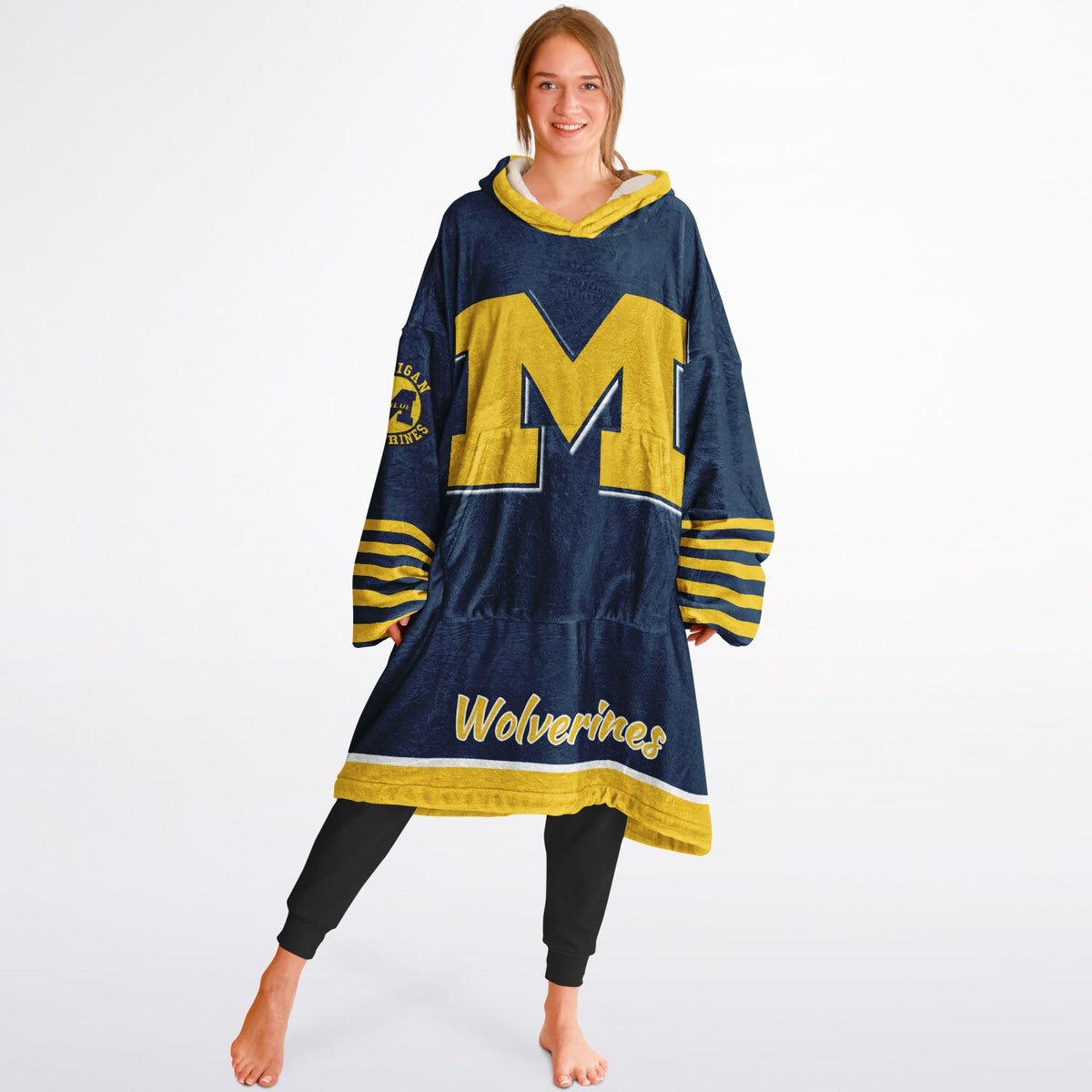 Michigan Wolverines Maize & Blue Adult Game Day Lounge Hoodie