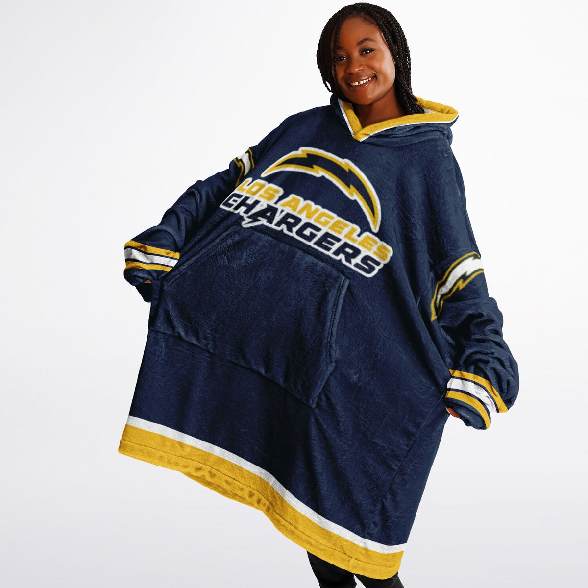 LA Chargers Electric Blue Adult Game Day Lounge Hoodie