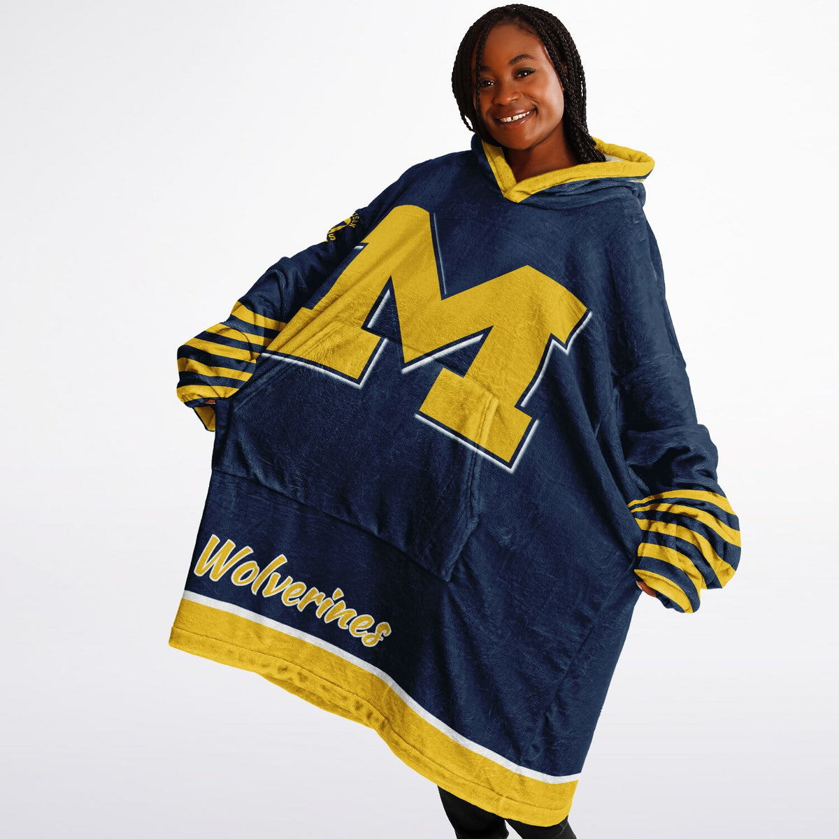 Michigan Wolverines Maize & Blue Adult Game Day Lounge Hoodie