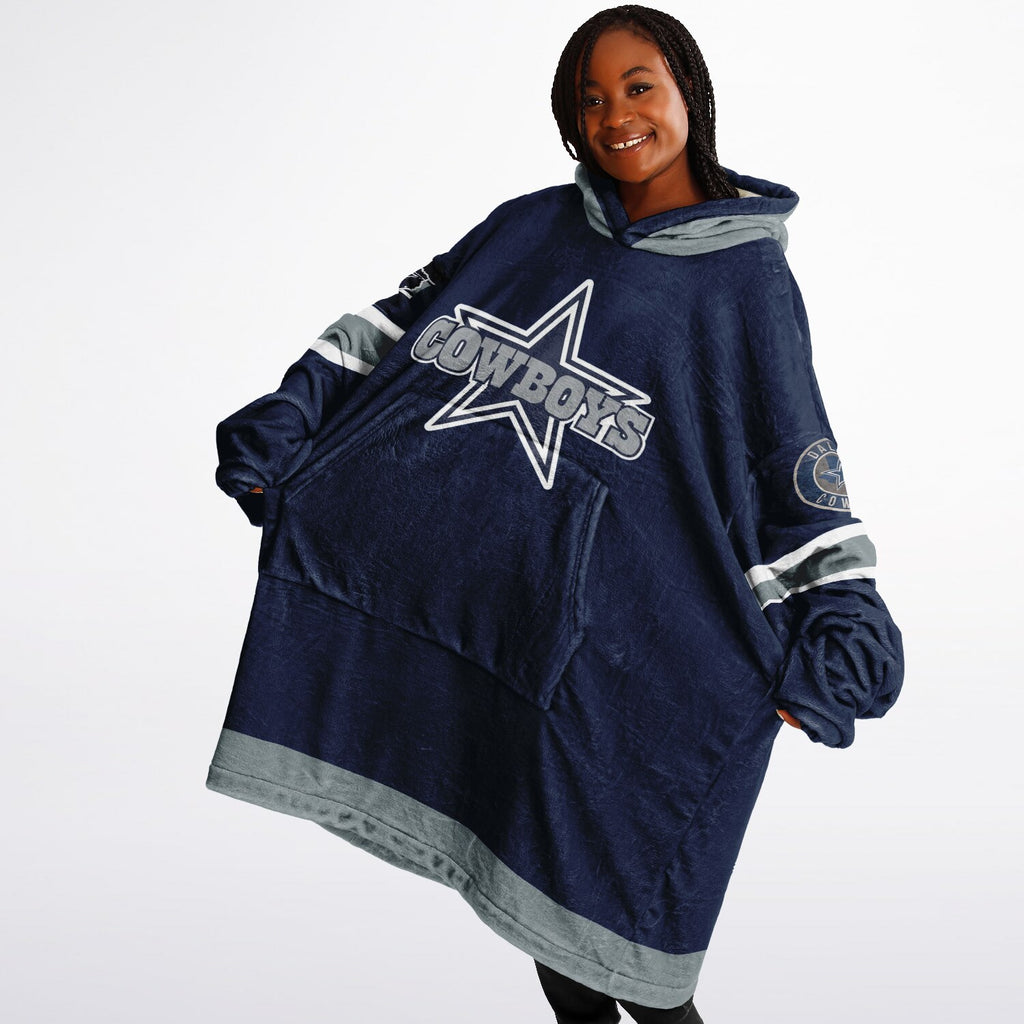 Cowboys Dark Blue Adult Game Day Lounge Hoodie