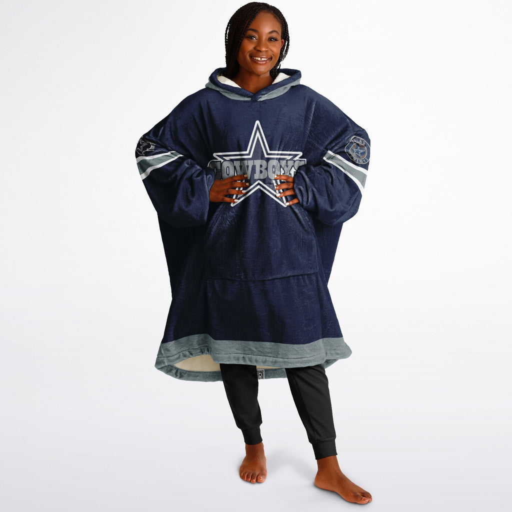 Cowboys Dark Blue Adult Game Day Lounge Hoodie