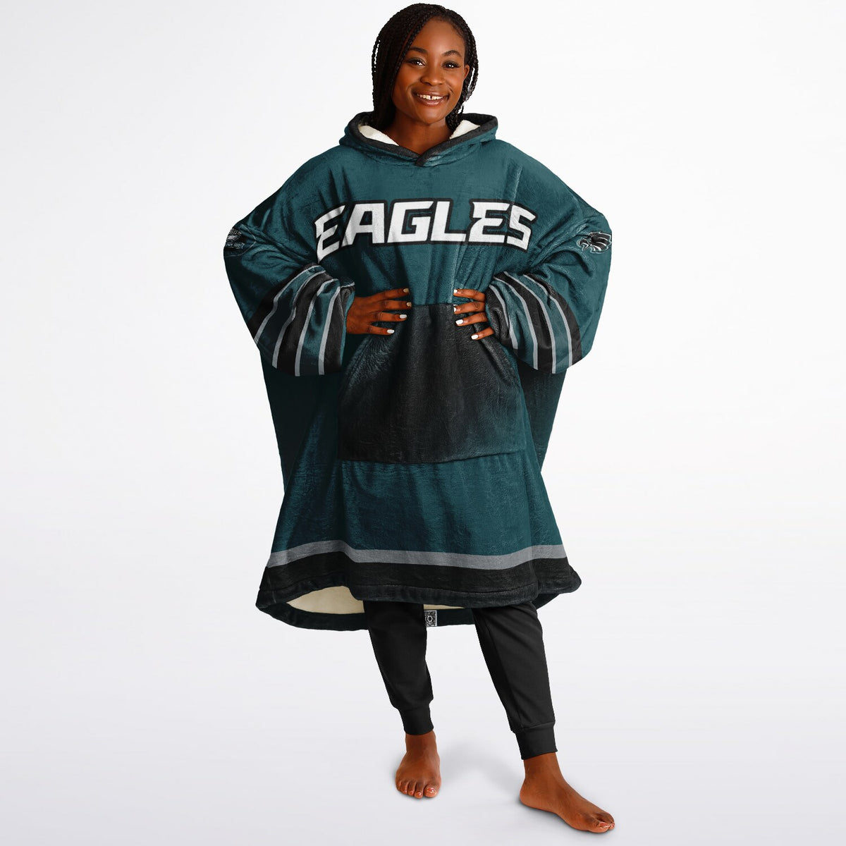 Eagles Victory Green Adult Game Day Lounge Hoodie