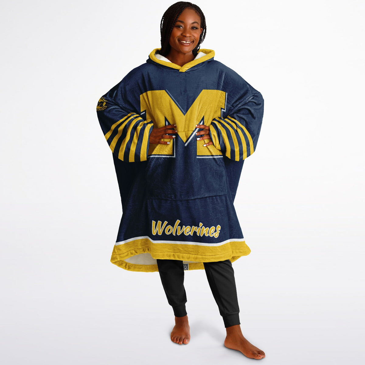 Michigan Wolverines Maize & Blue Adult Game Day Lounge Hoodie